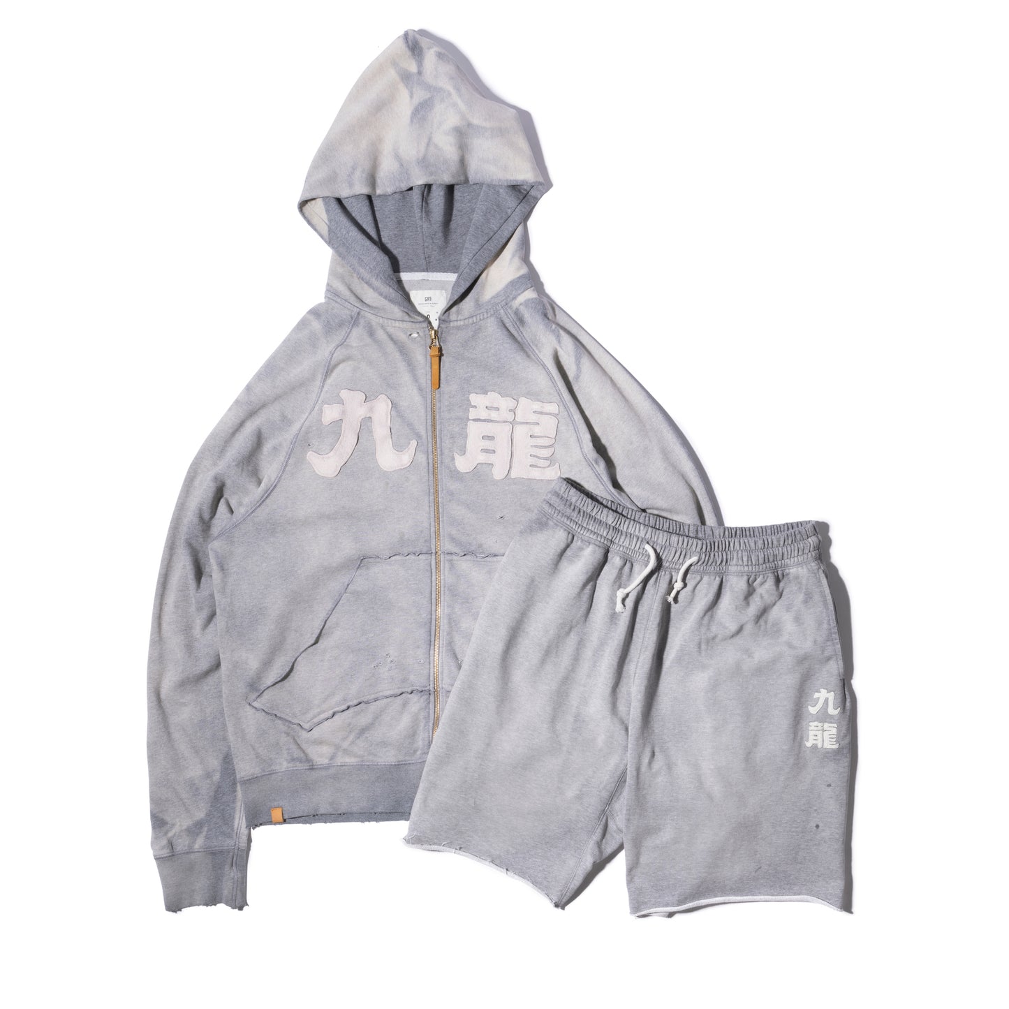 Sun Faded Kowloon Lightweight Sweat Shorts / Heather Grey