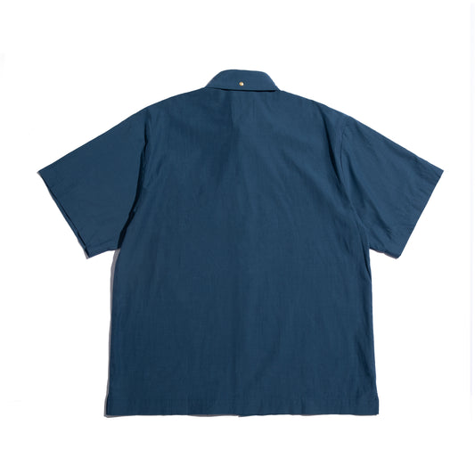 Faded Color S/S Pocket Big Shirt / Classic Blue