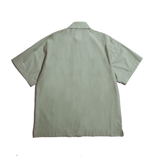 Faded Color S/S Pocket Big Shirt / Sage Green