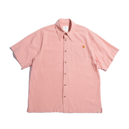 Faded Color S/S Pocket Big Shirt / Dusty Pink