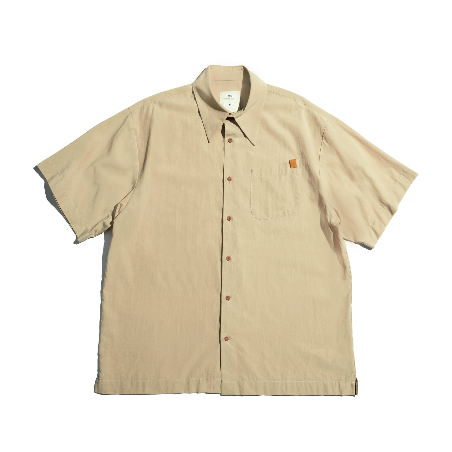 Faded Color S/S Pocket Big Shirt / Bleached Sand