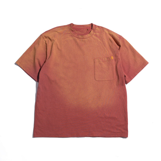 Faded Washed S/S Pocket Big Tee / Faded Flame