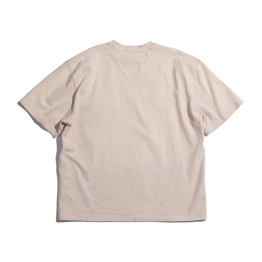 Faded Washed S/S Pocket Big Tee / Faded Sand