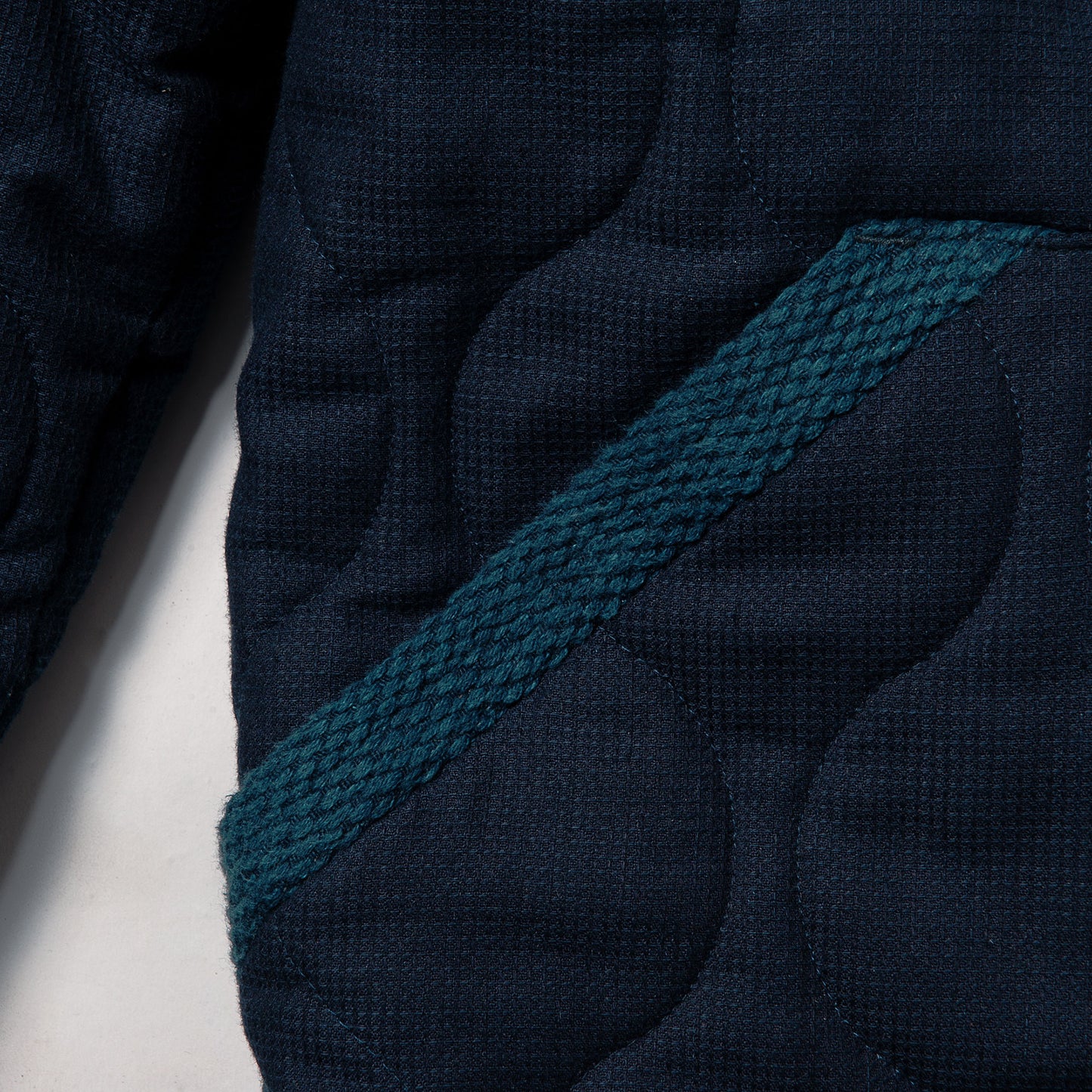 BOUNDLESS SERIES - HAND PAINTED SASHIKO QUILTED JACKET by HK SIGN PAINTER MAN LUK