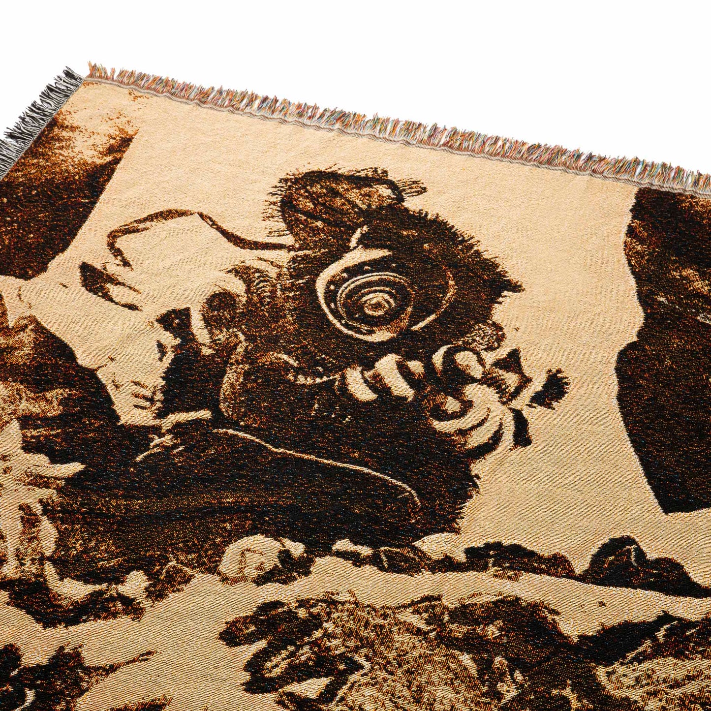 Rising Lion Woven Jacquard Rug