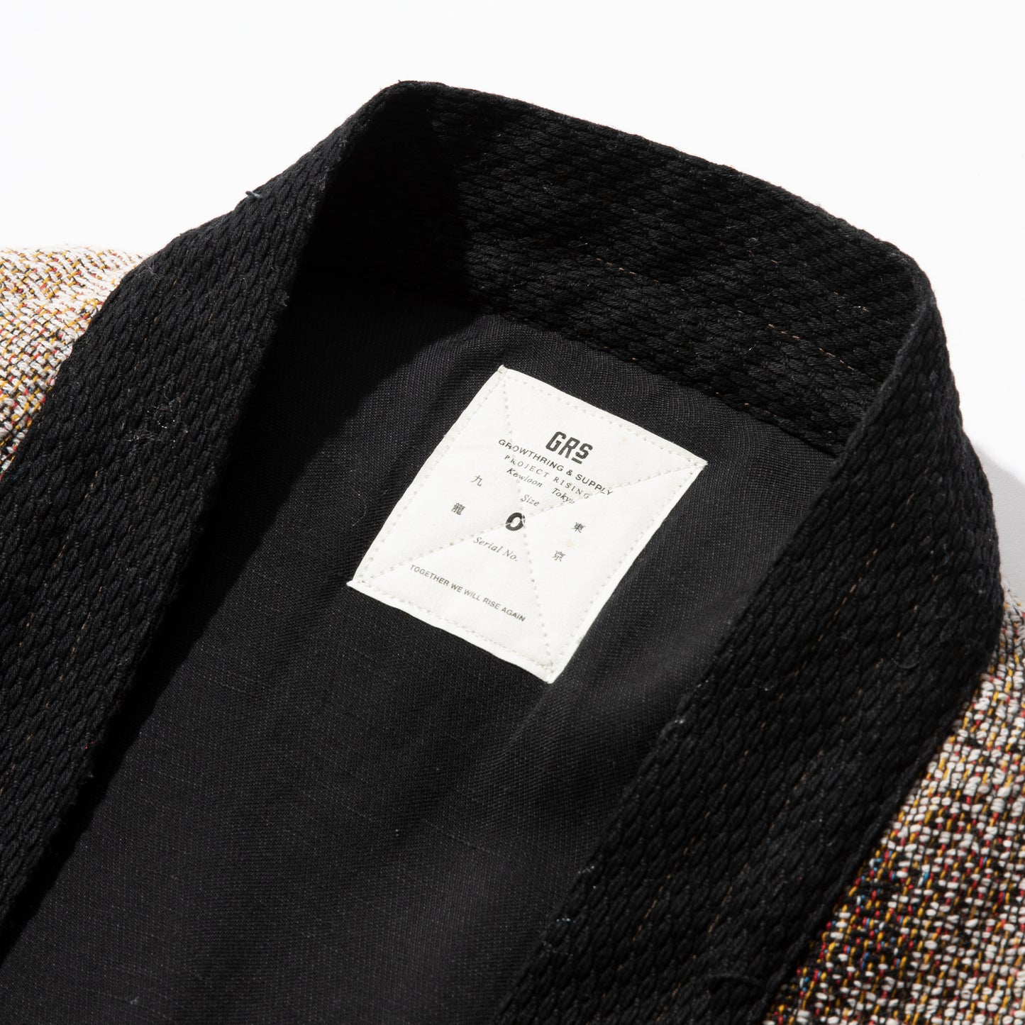 REVERSIBLE JACQUARD KIMONO