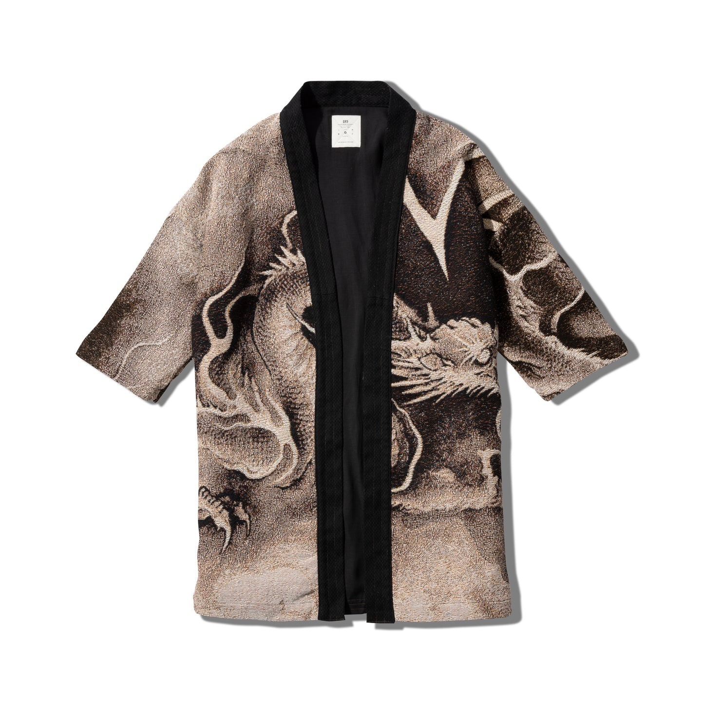 REVERSIBLE JACQUARD KIMONO