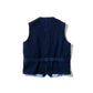 [PRE-ORDER] GRS X NEEDLESS SASHIKO INDIGO WORKER VEST