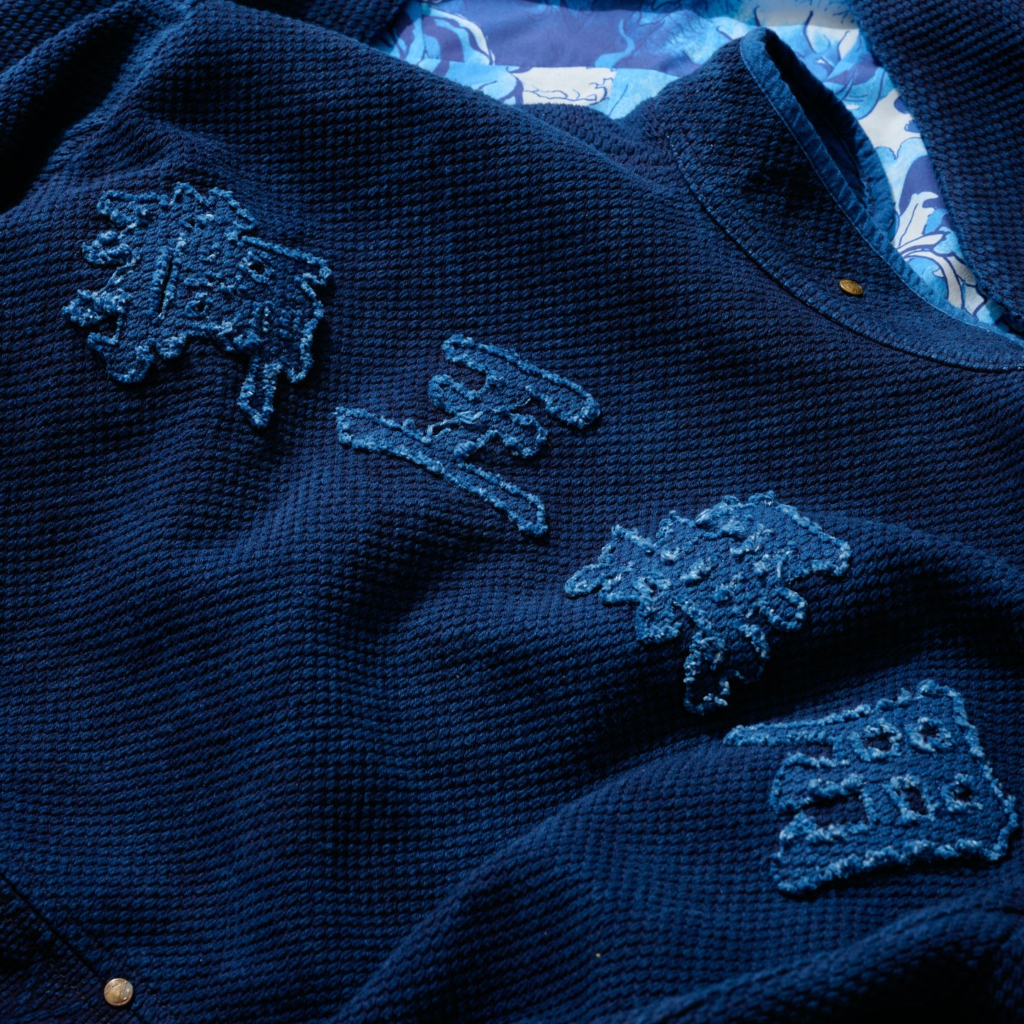 [PRE-ORDER] GRS X NEEDLESS SASHIKO INDIGO KUNG FU JACKET