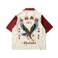 GRS x 59TATTOO OVERPRINT CAMP COLLAR SHIRT / FLYING EAGLE