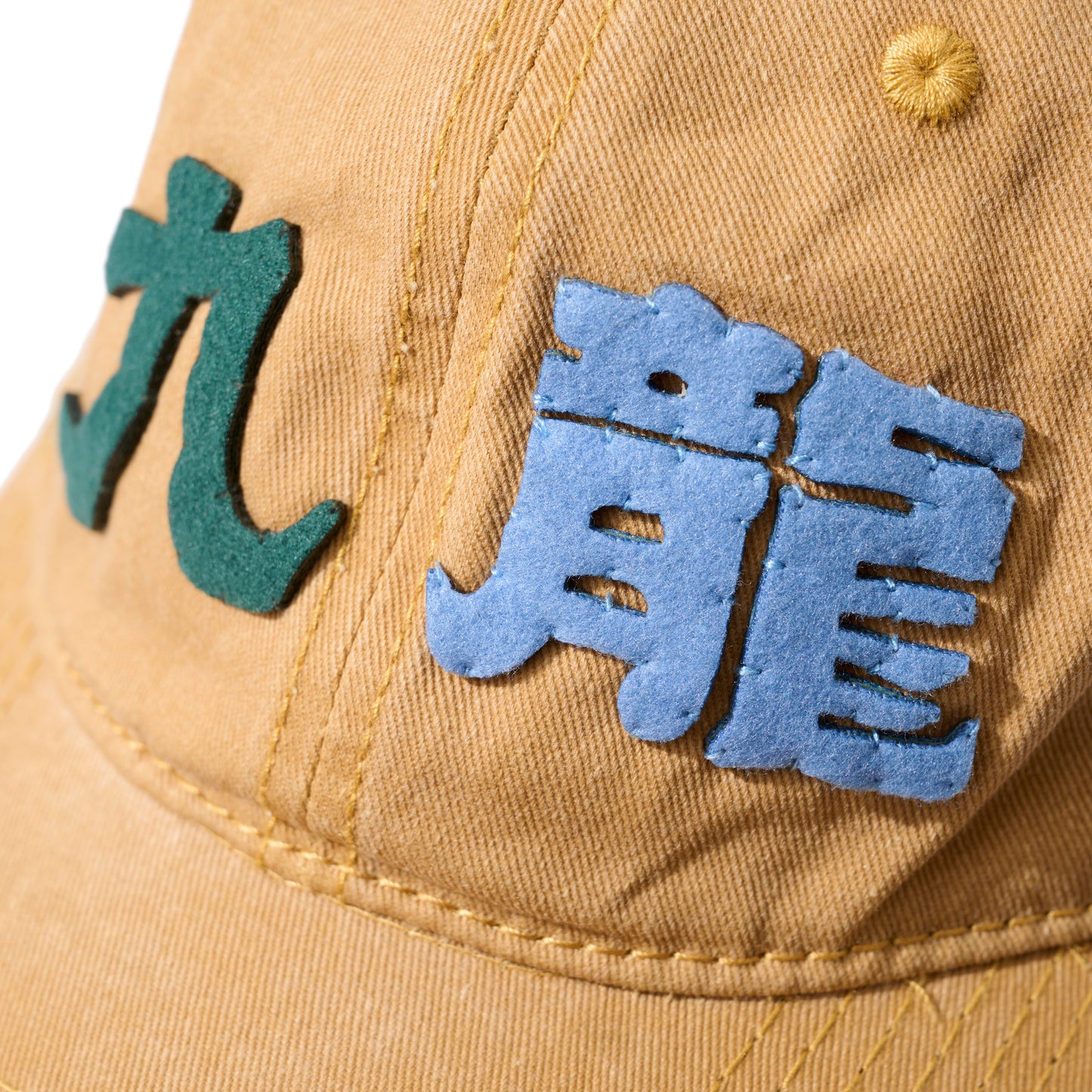 GRS x 59TATTOO FADED WASHED HAND QUILTED "KOWLOON” CAP / CAMEL