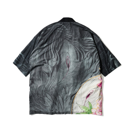 GRS x Kalok Peony & Ryu Overprint Reversible Noragi Jacket