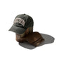 FADED WASHED HAND QUILTED "FREEDOM” CAP / DARK SAGE