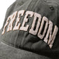 FADED WASHED HAND QUILTED "FREEDOM” CAP / DARK SAGE