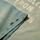 SUN FADED HEAVY DISTRESSED OVERSIZE FREEDOM TEE / DARK SAGE (HK EDITION)