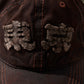 MUD DYEING FADED WASHED HAND QUILTED "TOKYO” CAP