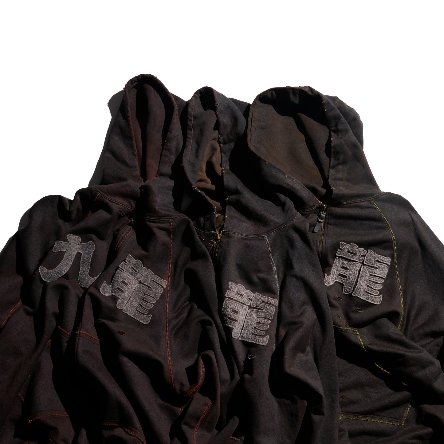 MUD DYEING KOWLOON LIGHTWEIGHT ZIP-UP HOODIE