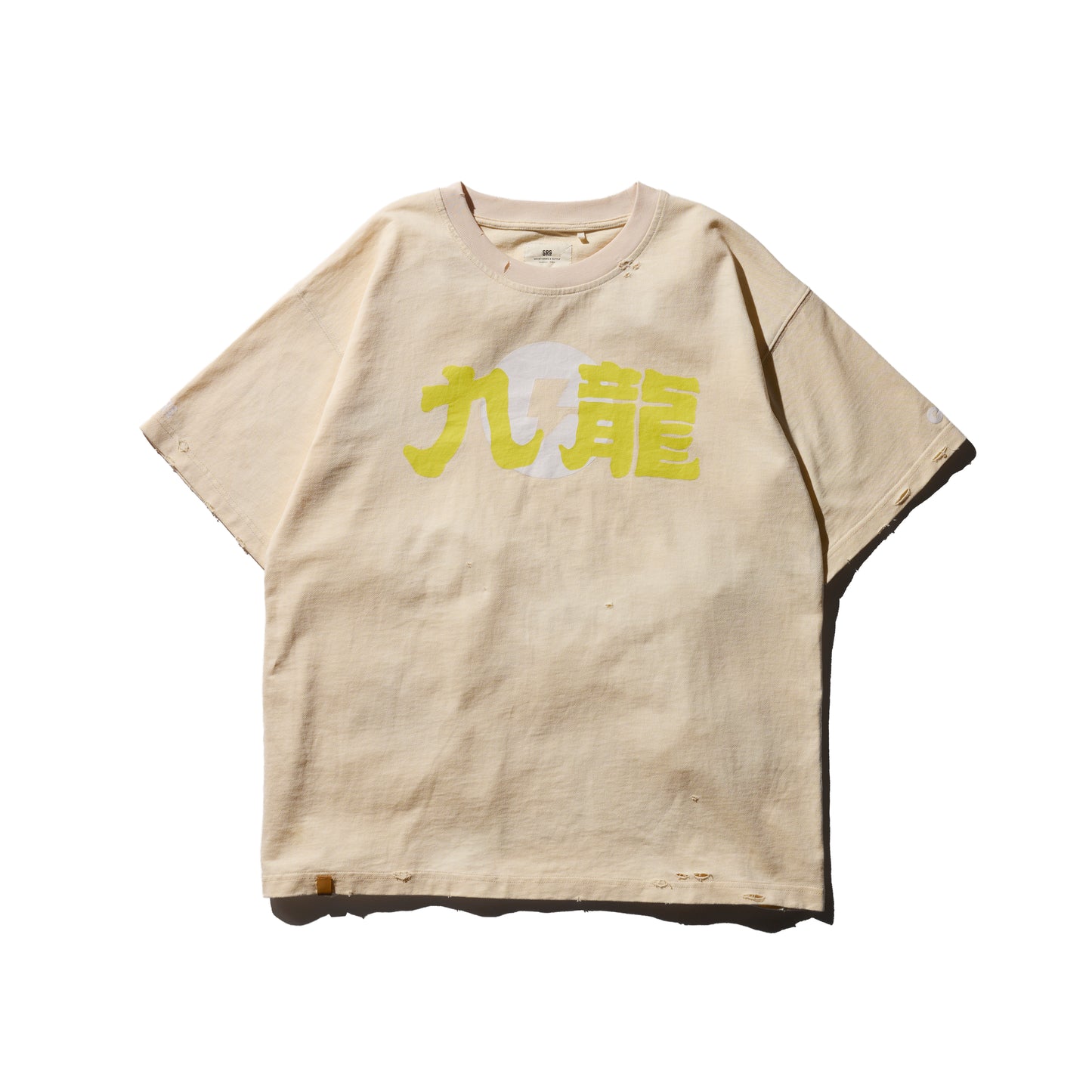 GRS x ChargeSpot Sun Faded  “Kowloon” Tee / Ecru