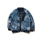 [Pre-Order] Reversible Jacquard Sukajan Jacket / Aga Blue