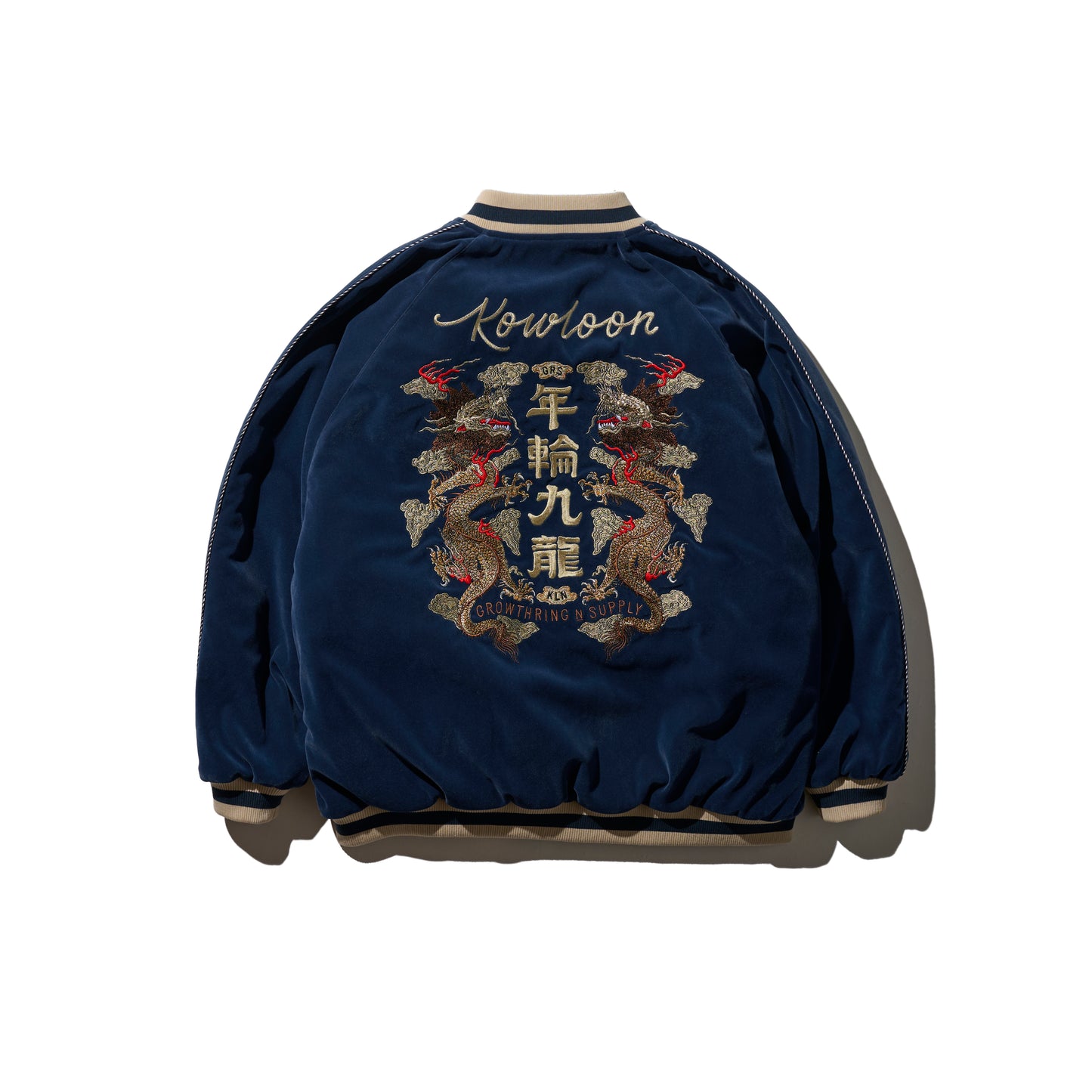 [Pre-Order] Reversible Jacquard Sukajan Jacket / Aga Blue