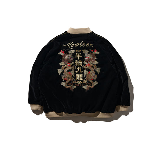 Reversible Jacquard Sukajan Jacket / Brilliant Black