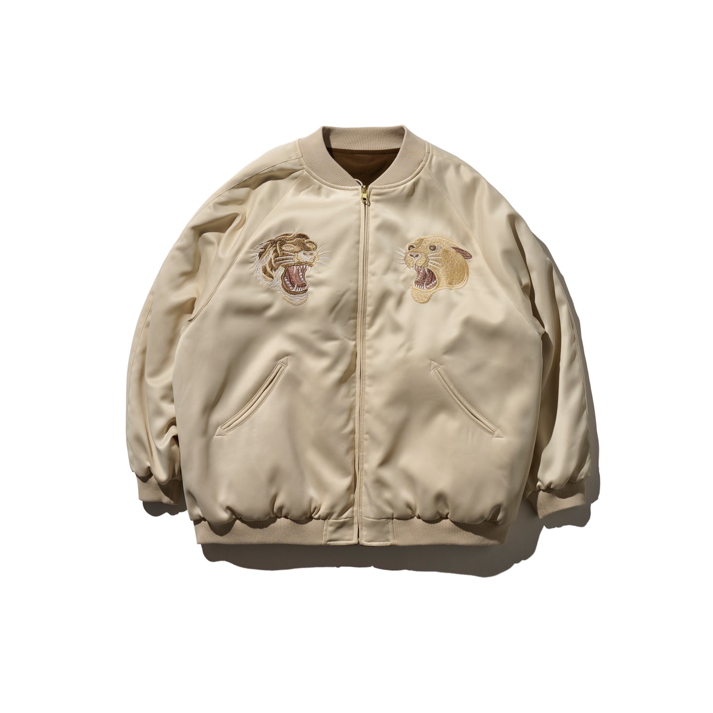 GRS Signature Reversible Sukajan Jacket / Chestnut & Gold