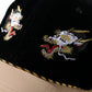 Embroidery Velvet Suka Cap / Double Dragon