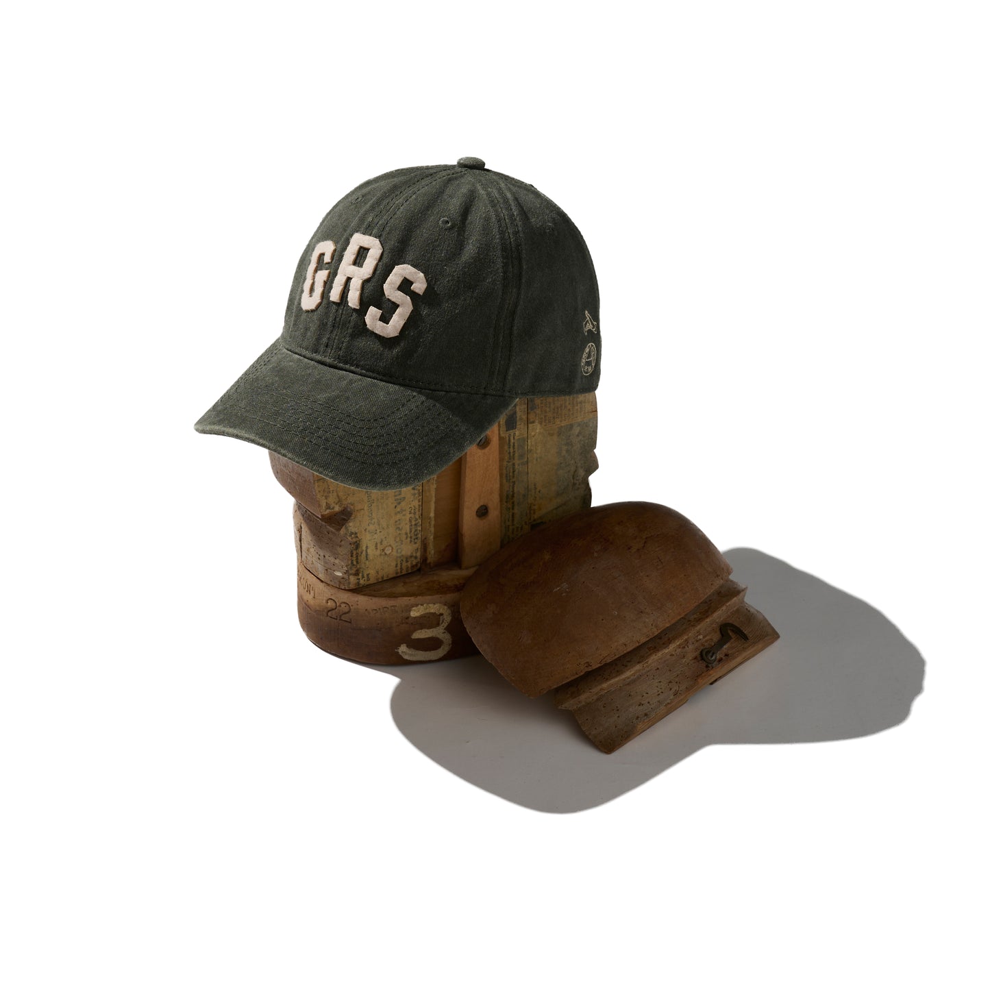 GRS x Needless Hand Quilted “GRS” Cap / Military Olive