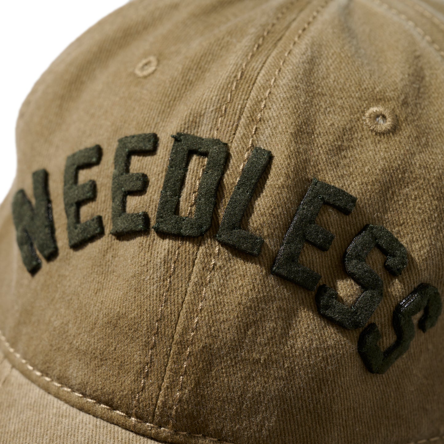 GRS x Needless Hand Quilted “NEEDLESS” Cap / Beige