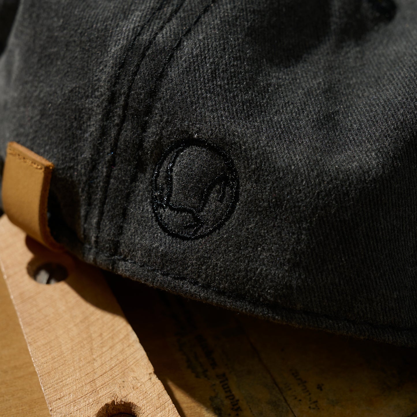 GRS X LONEONES X VINAVAST FADED WASHED HAND QUILTED KOWLOON” CAP / FADED CHARCOAL