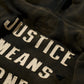 GRS x The Prosecutor Sun Faded Distressed “Justice” Hoodie