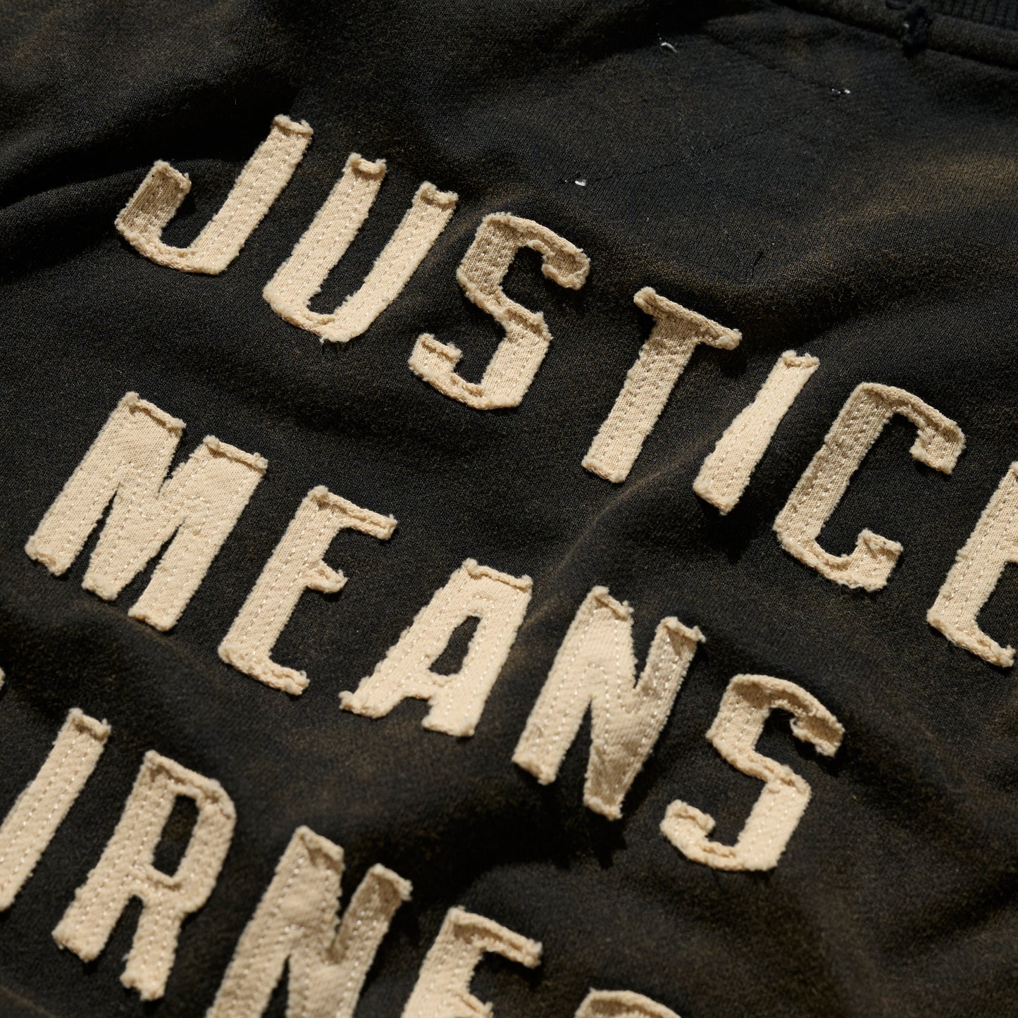 GRS x The Prosecutor Sun Faded Distressed “Justice” Hoodie