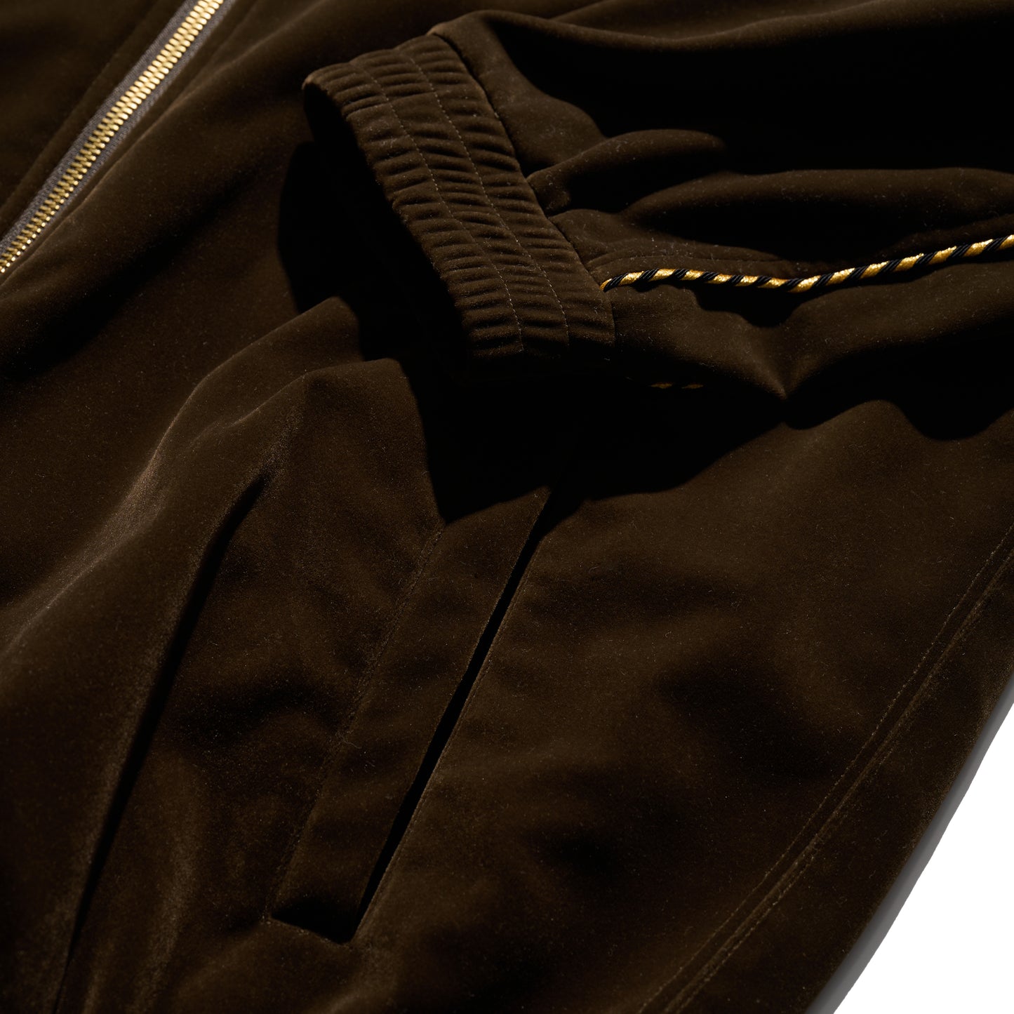 GRS x Needless Velvet Tracksuit Set / Military Olive