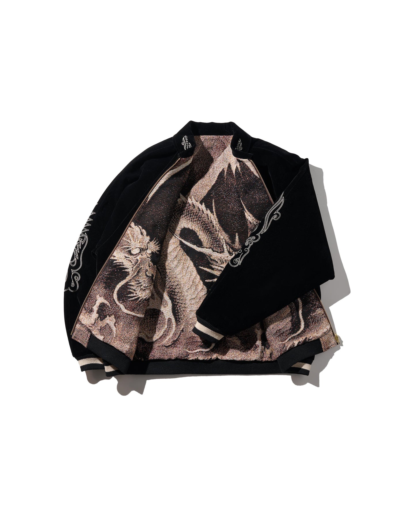 YEAR OF HORSE REVERSIBLE JACQUARD SUKAJAN JACKET