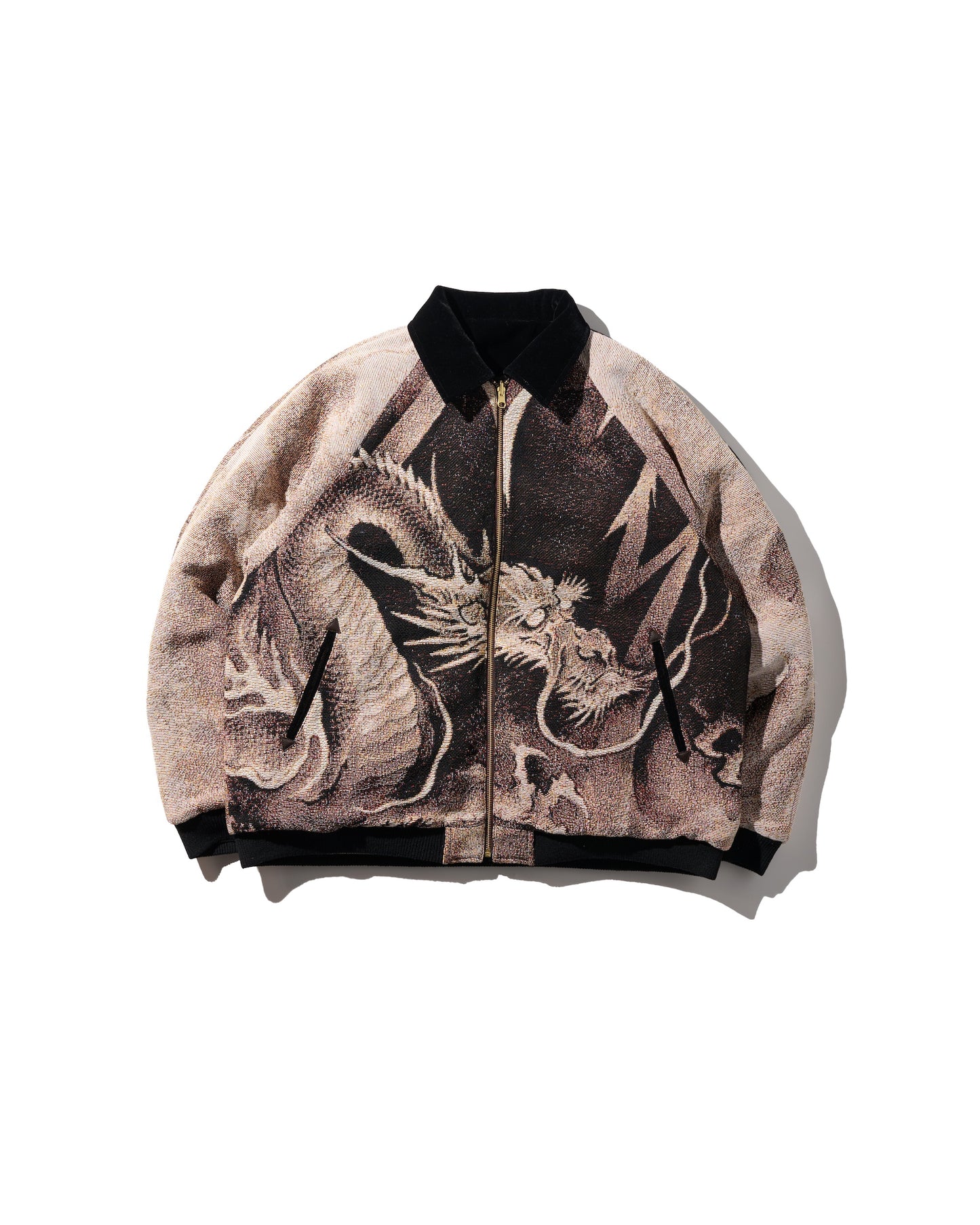 YEAR OF HORSE REVERSIBLE JACQUARD SUKAJAN JACKET