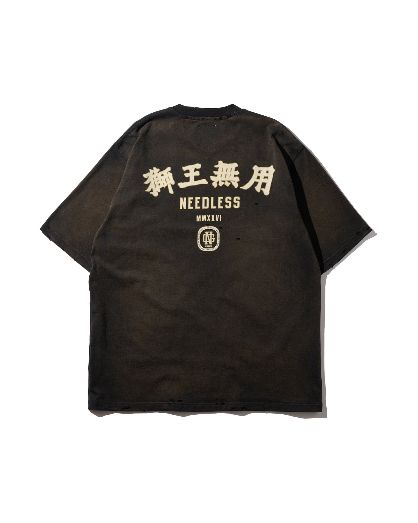 HEAVYWEIGHT SUN FADED TEE / BLACK
