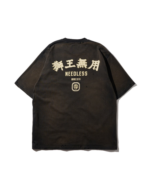 HEAVYWEIGHT SUN FADED TEE / BLACK