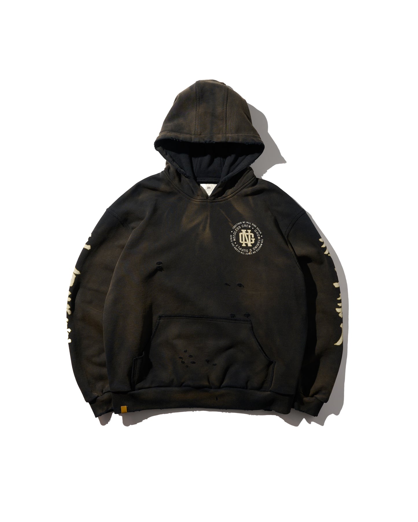 HEAVYWEIGHT SUN FADED HOODIES / BLACK