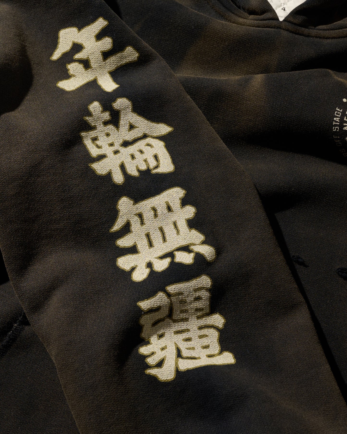 HEAVYWEIGHT SUN FADED HOODIES / BLACK