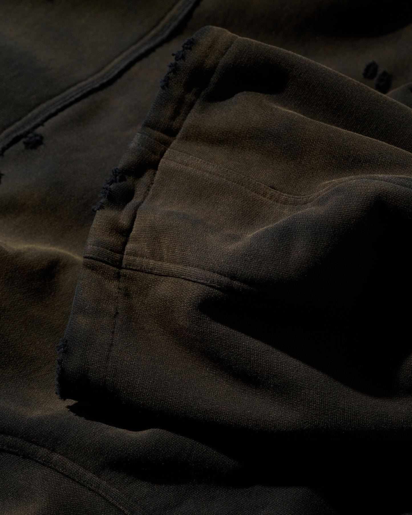 HEAVYWEIGHT SUN FADED HOODIES / BLACK