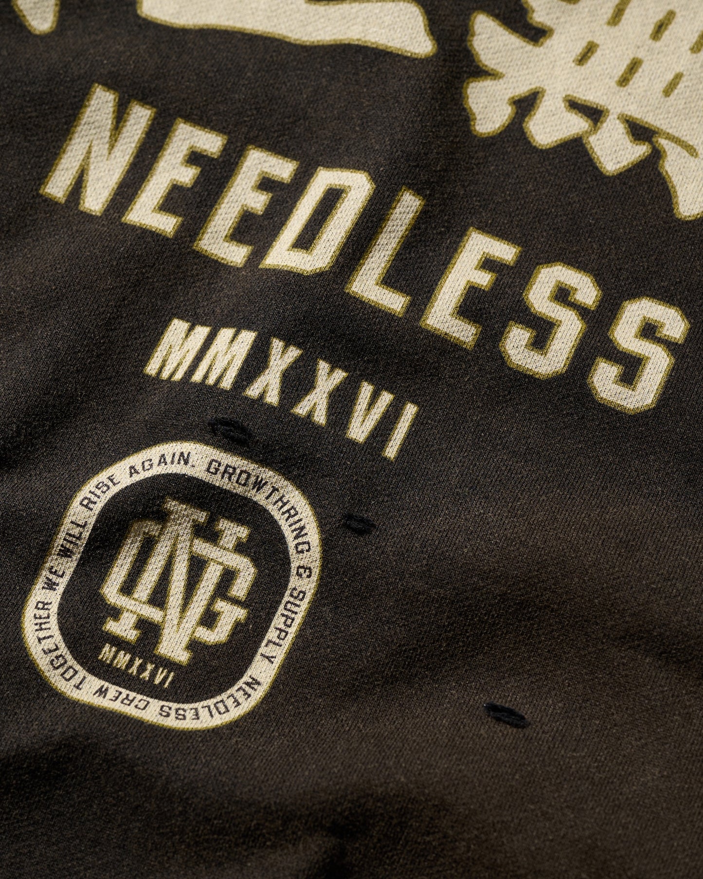 HEAVYWEIGHT SUN FADED TEE / BLACK