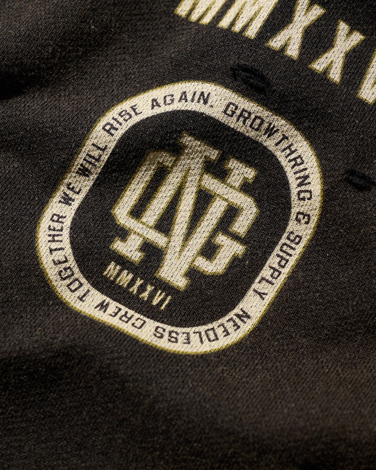 HEAVYWEIGHT SUN FADED TEE / BLACK