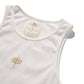 GRS x Triplet Tank Top / White x Gold