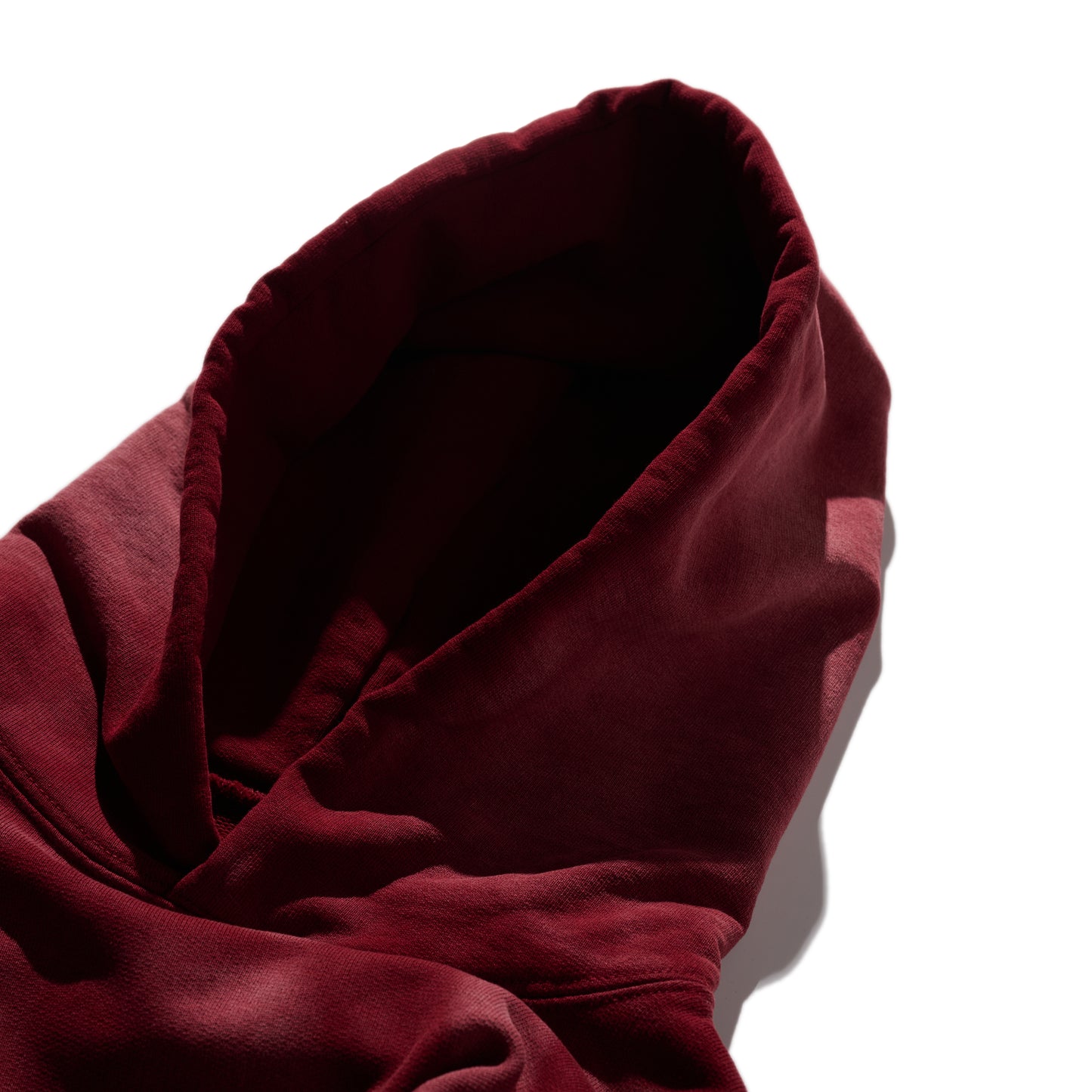 Heavy Weight Sun Faded “Kowloon” Hoodie / Burgundy