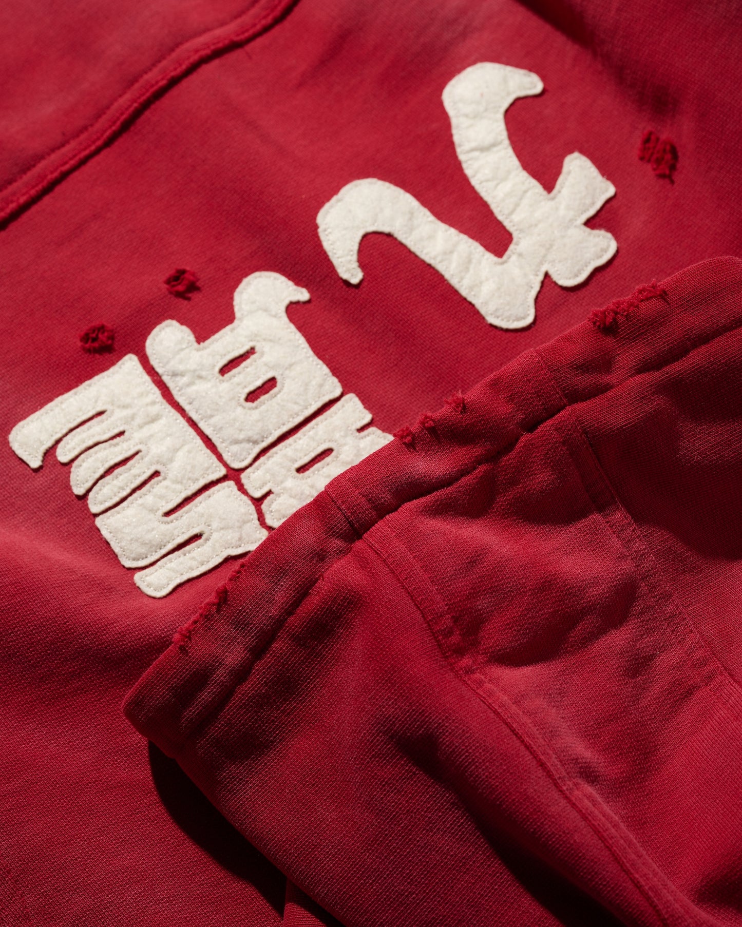OG SUN FADED "KOWLOON" HOODIE / BURGUNDY
