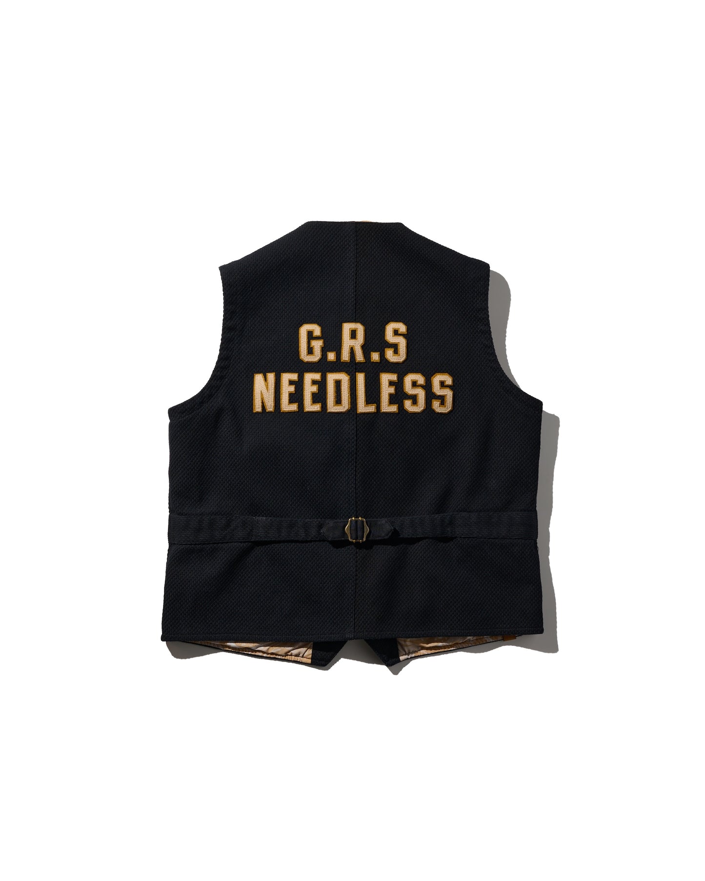 SASHIKO KUNG FU VEST / KUROZOME