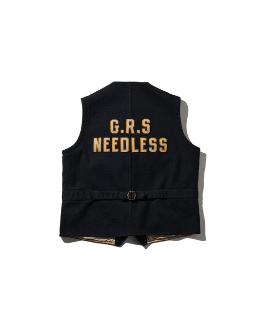 SASHIKO KUNG FU VEST / KUROZOME