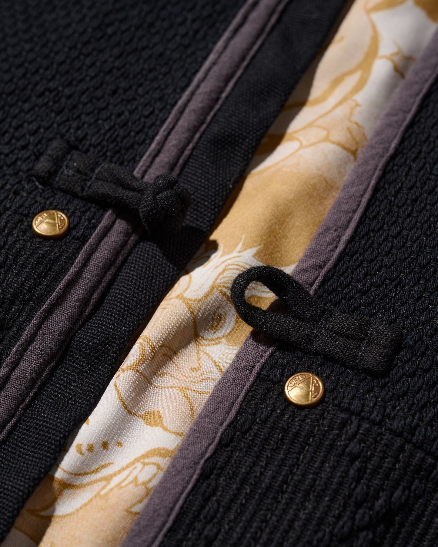 SASHIKO KUNG FU JACKET / KUROZOME