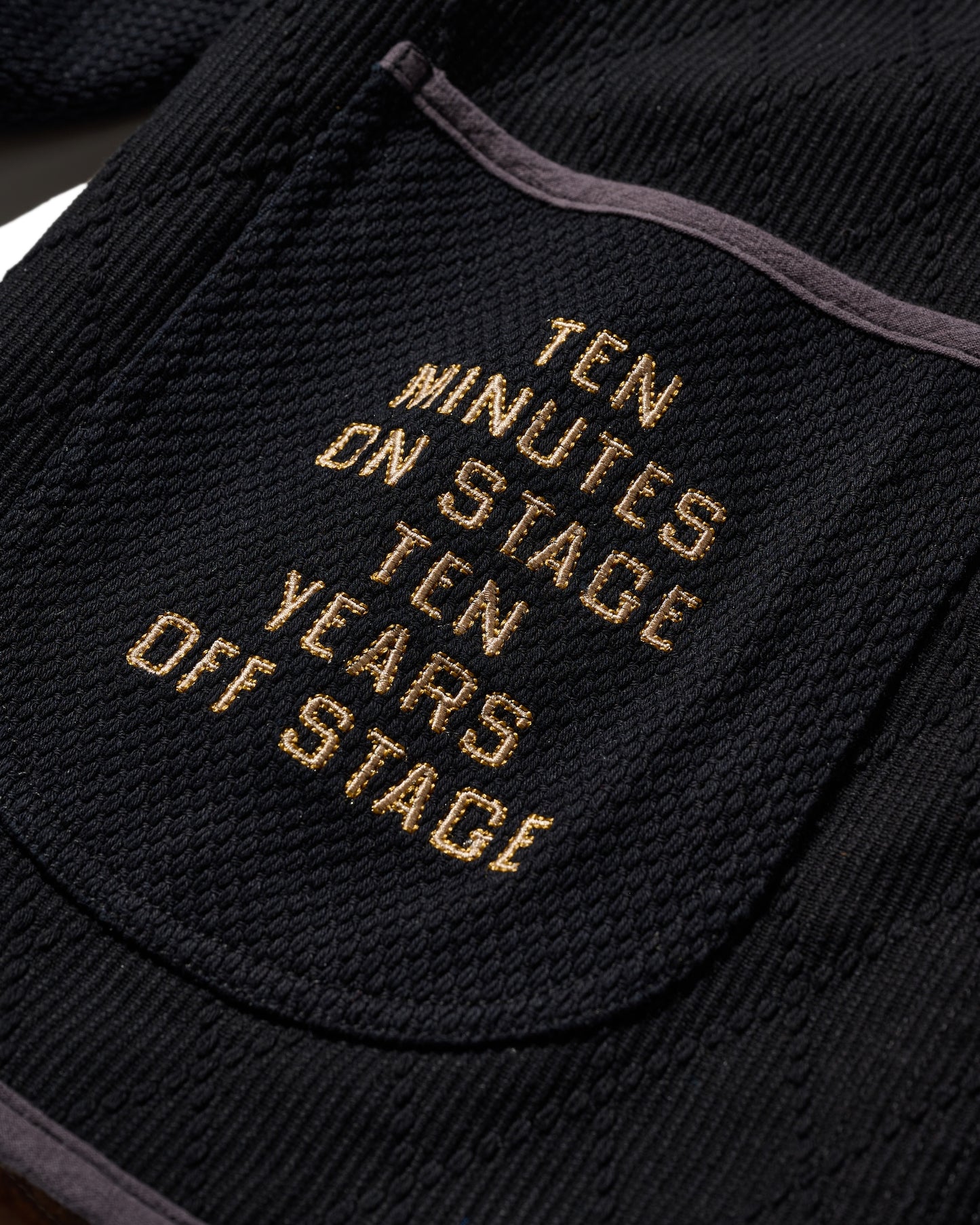 SASHIKO KUNG FU JACKET / KUROZOME