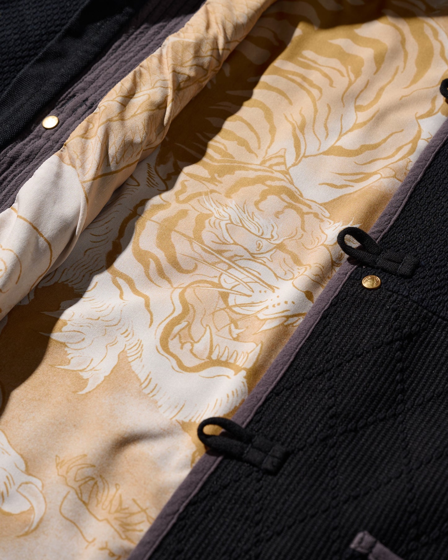 SASHIKO KUNG FU JACKET / KUROZOME